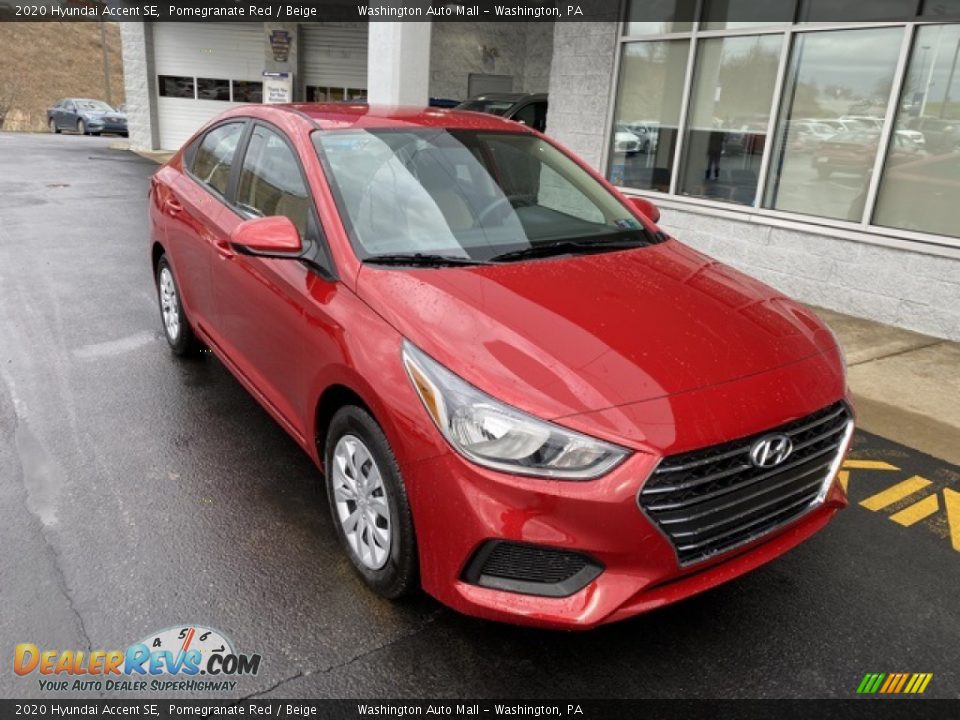 2020 Hyundai Accent SE Pomegranate Red / Beige Photo #2