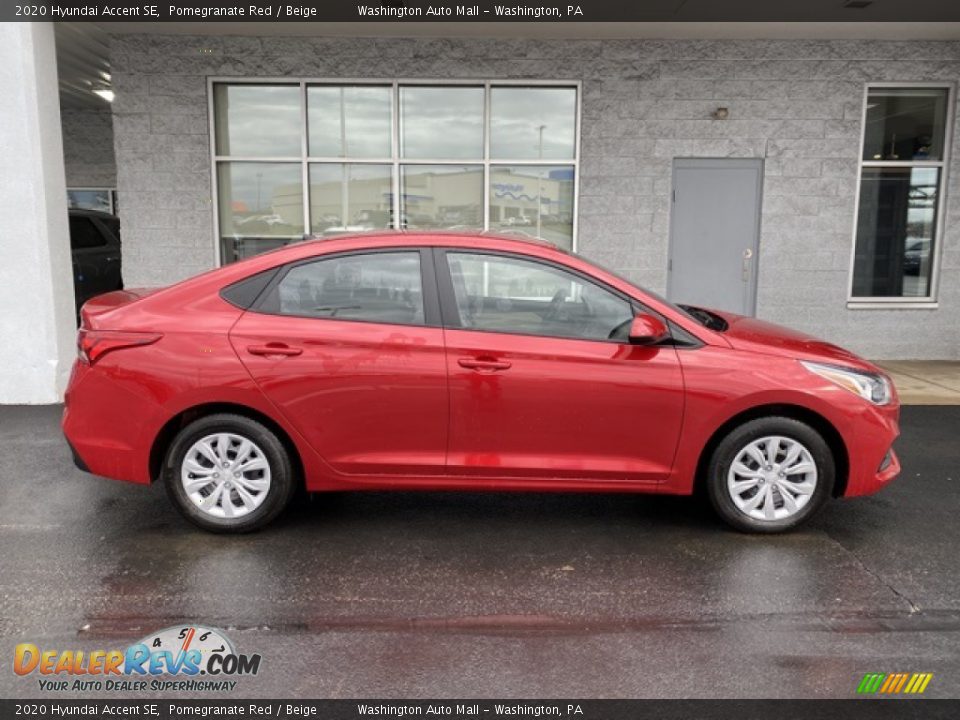 2020 Hyundai Accent SE Pomegranate Red / Beige Photo #3