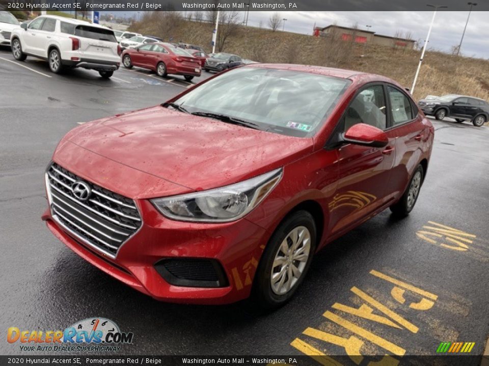 2020 Hyundai Accent SE Pomegranate Red / Beige Photo #7