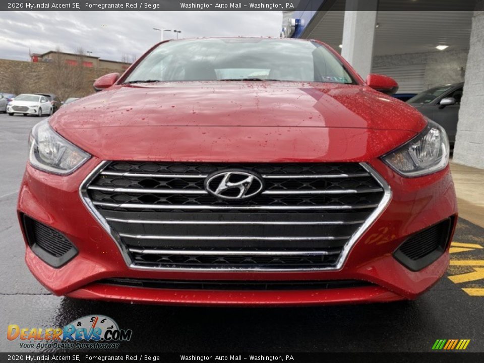 2020 Hyundai Accent SE Pomegranate Red / Beige Photo #8