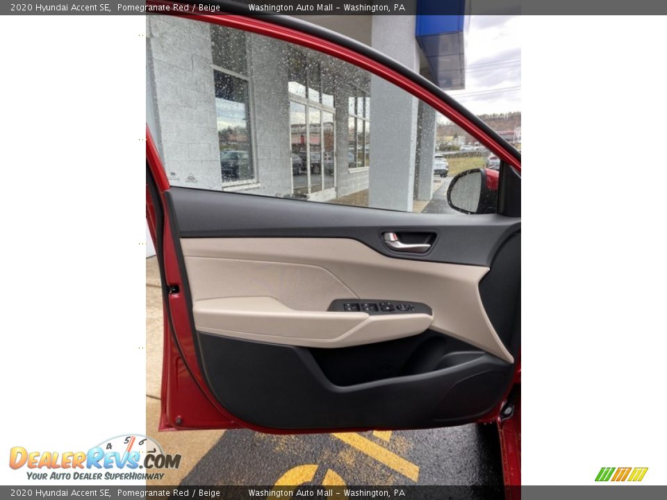 2020 Hyundai Accent SE Pomegranate Red / Beige Photo #11