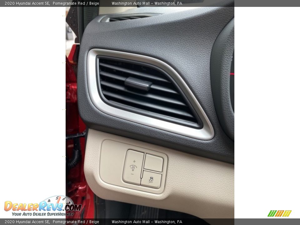 2020 Hyundai Accent SE Pomegranate Red / Beige Photo #13