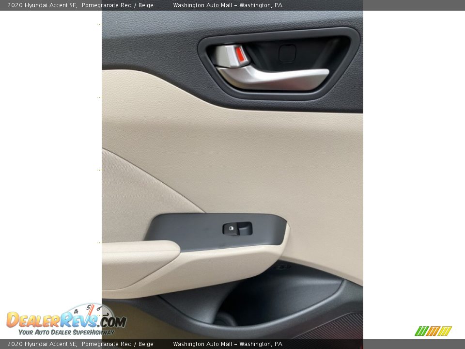 2020 Hyundai Accent SE Pomegranate Red / Beige Photo #18