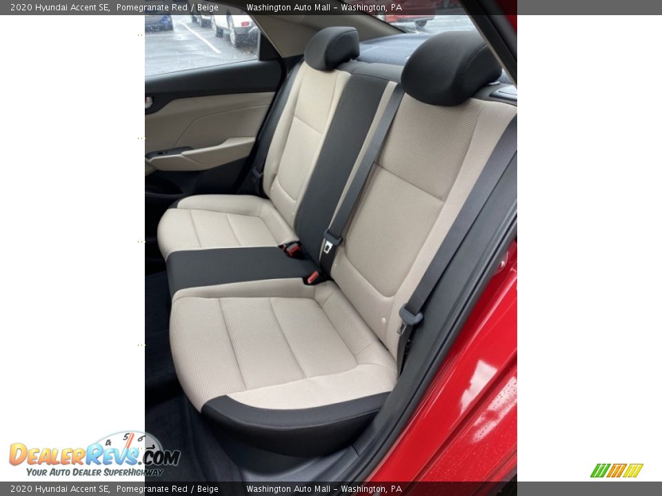 2020 Hyundai Accent SE Pomegranate Red / Beige Photo #19