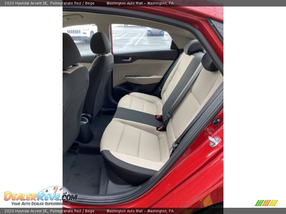 2020 Hyundai Accent SE Pomegranate Red / Beige Photo #20