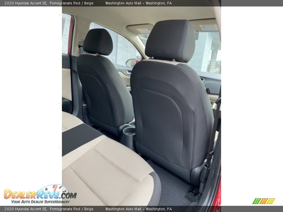 2020 Hyundai Accent SE Pomegranate Red / Beige Photo #23
