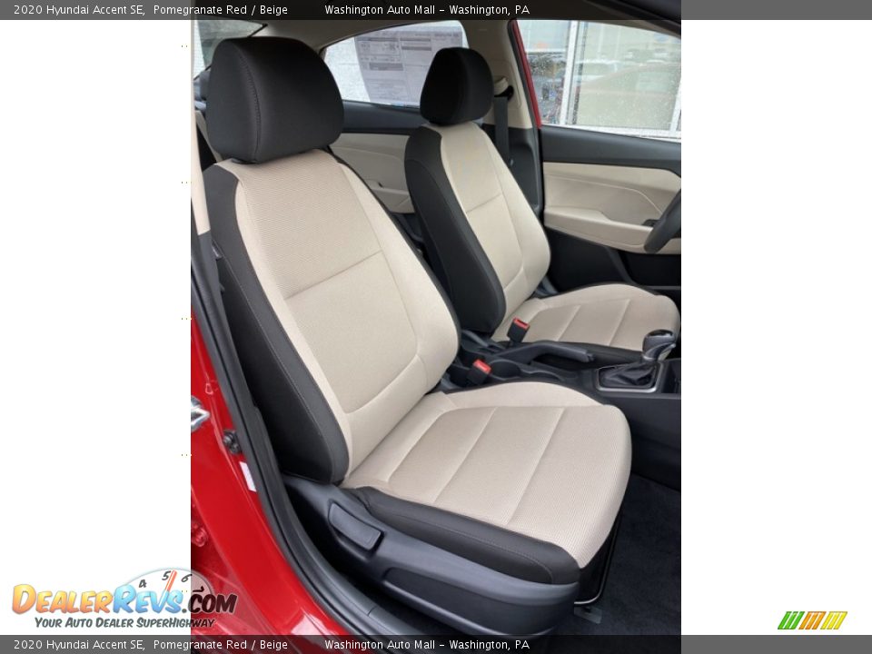 2020 Hyundai Accent SE Pomegranate Red / Beige Photo #24