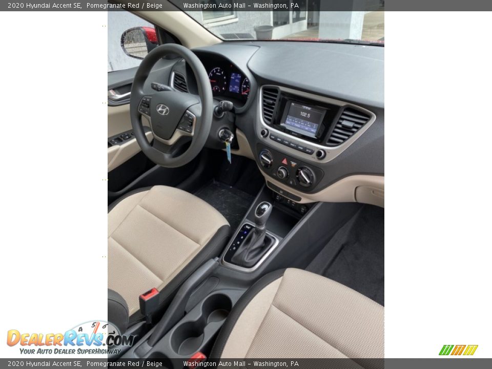 2020 Hyundai Accent SE Pomegranate Red / Beige Photo #25