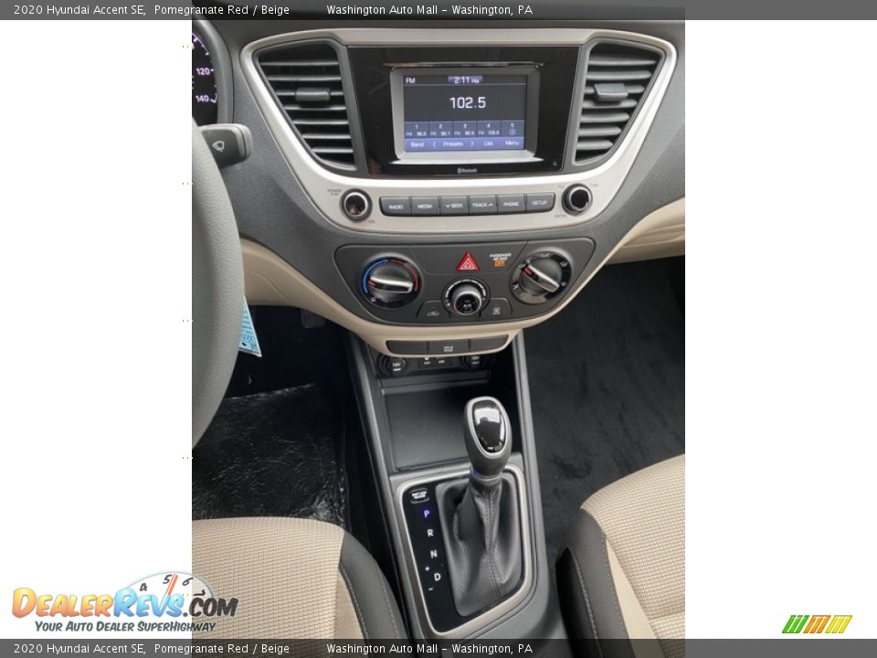 2020 Hyundai Accent SE Pomegranate Red / Beige Photo #28