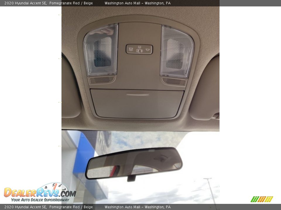 2020 Hyundai Accent SE Pomegranate Red / Beige Photo #33