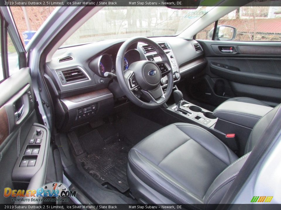 Slate Black Interior - 2019 Subaru Outback 2.5i Limited Photo #12