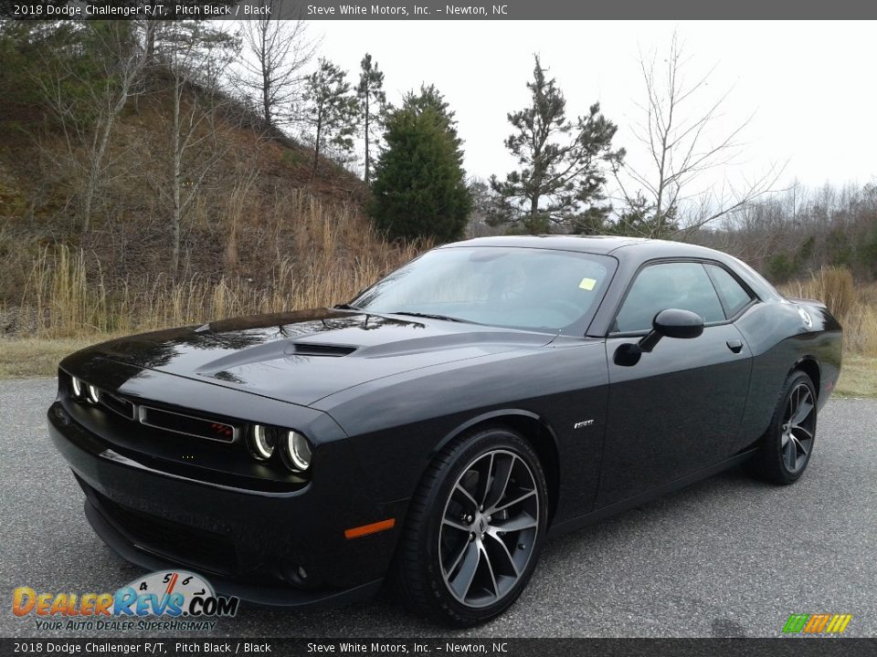 2018 Dodge Challenger R/T Pitch Black / Black Photo #3