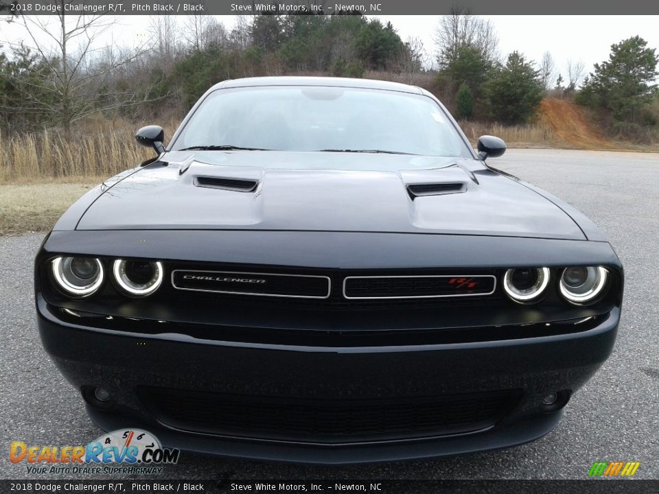 2018 Dodge Challenger R/T Pitch Black / Black Photo #4