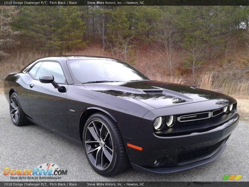 2018 Dodge Challenger R/T Pitch Black / Black Photo #5