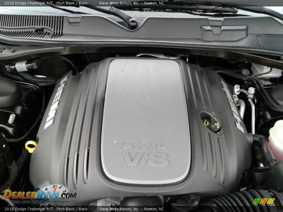 2018 Dodge Challenger R/T Pitch Black / Black Photo #10
