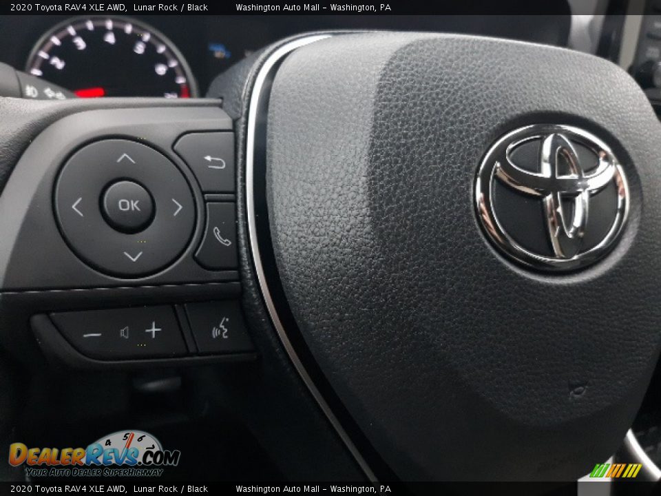 2020 Toyota RAV4 XLE AWD Lunar Rock / Black Photo #9