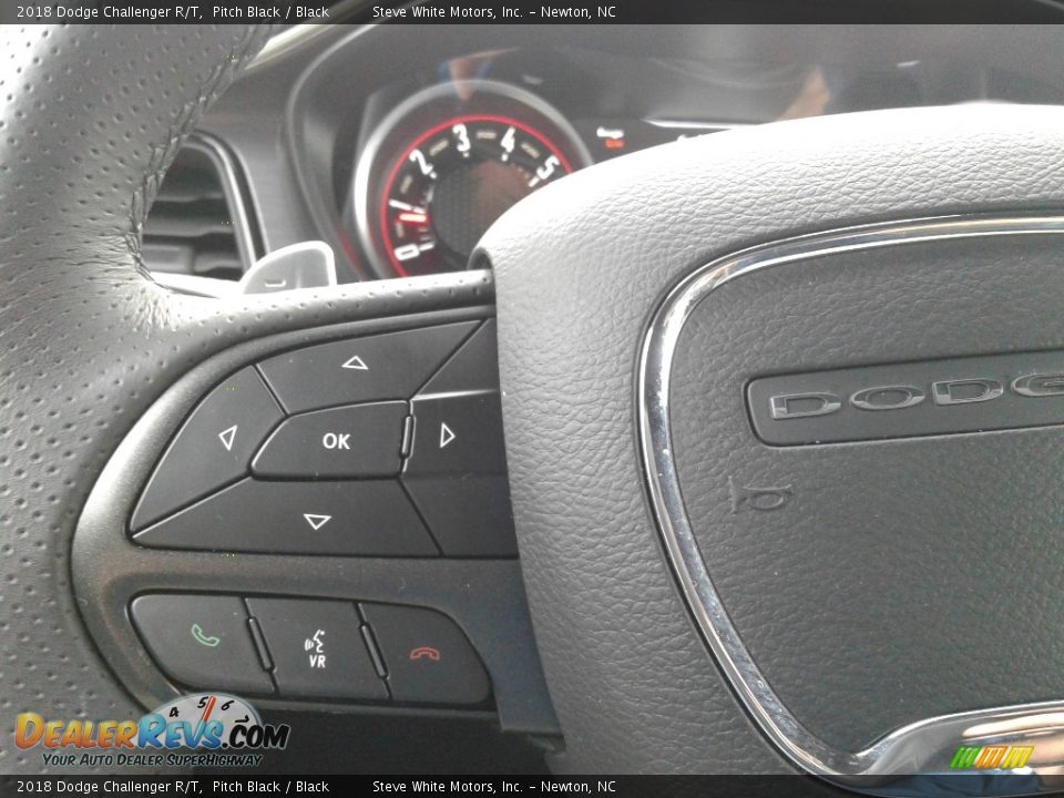 2018 Dodge Challenger R/T Pitch Black / Black Photo #18