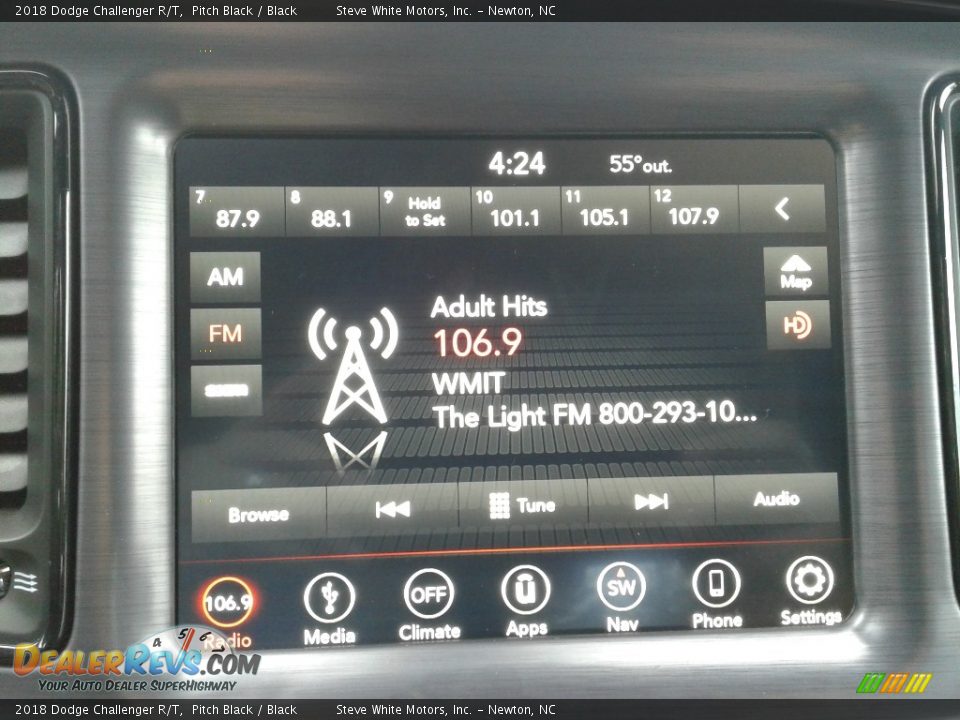 2018 Dodge Challenger R/T Pitch Black / Black Photo #21