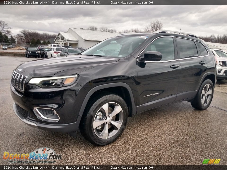 2020 Jeep Cherokee Limited 4x4 Diamond Black Crystal Pearl / Black Photo #5