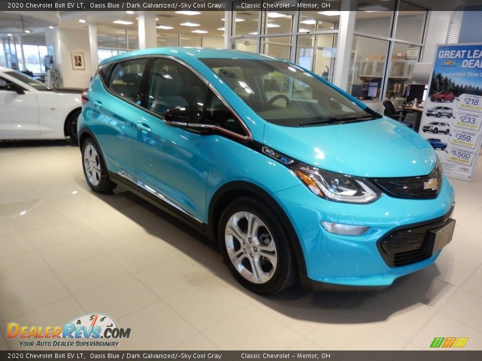 Oasis Blue 2020 Chevrolet Bolt EV LT Photo #3