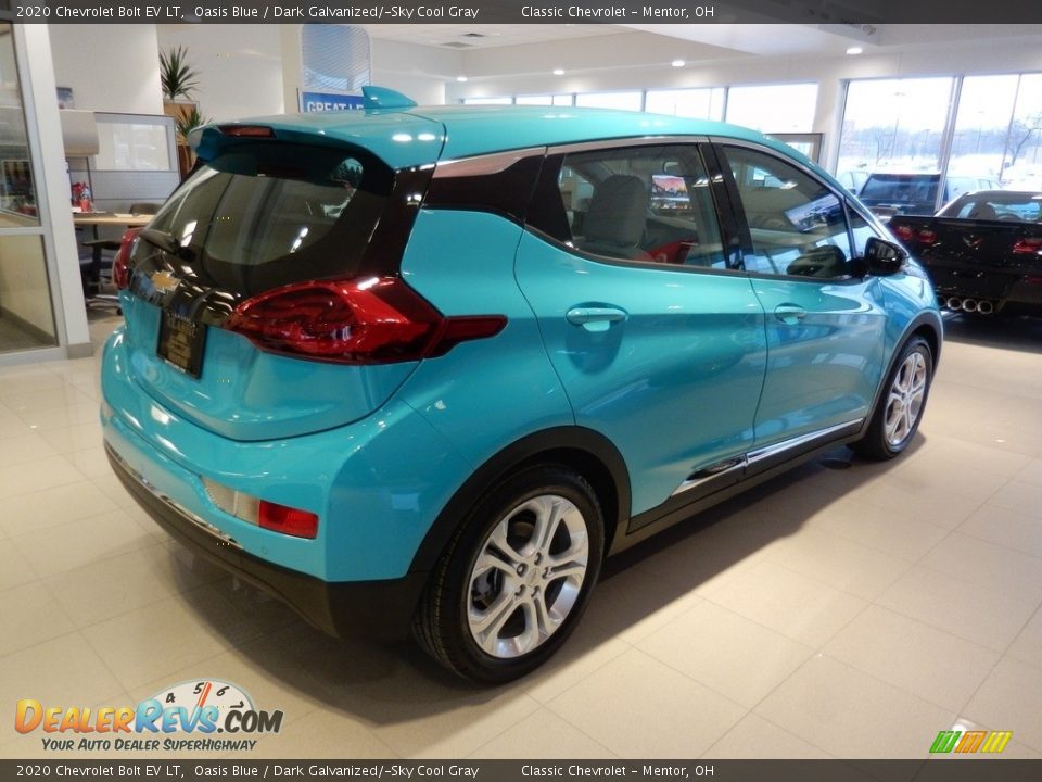 Oasis Blue 2020 Chevrolet Bolt EV LT Photo #4