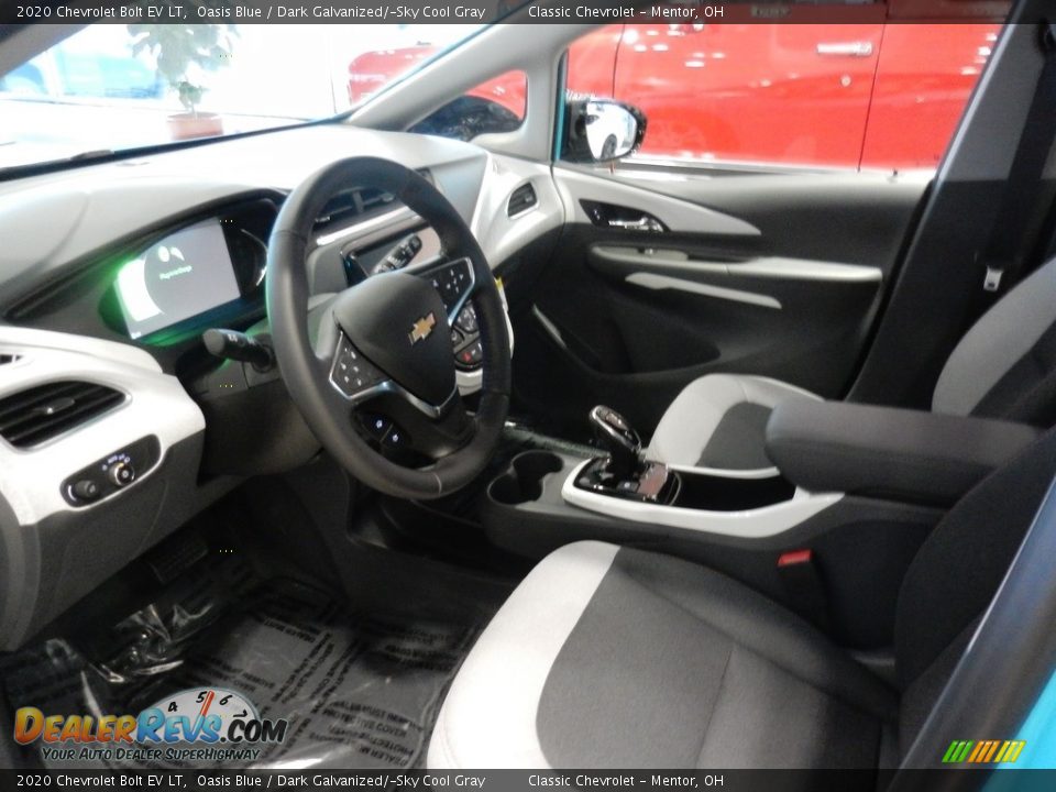 Dark Galvanized/­Sky Cool Gray Interior - 2020 Chevrolet Bolt EV LT Photo #6