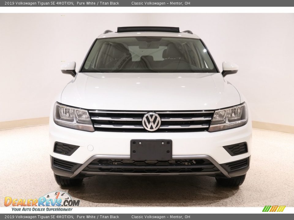 2019 Volkswagen Tiguan SE 4MOTION Pure White / Titan Black Photo #2