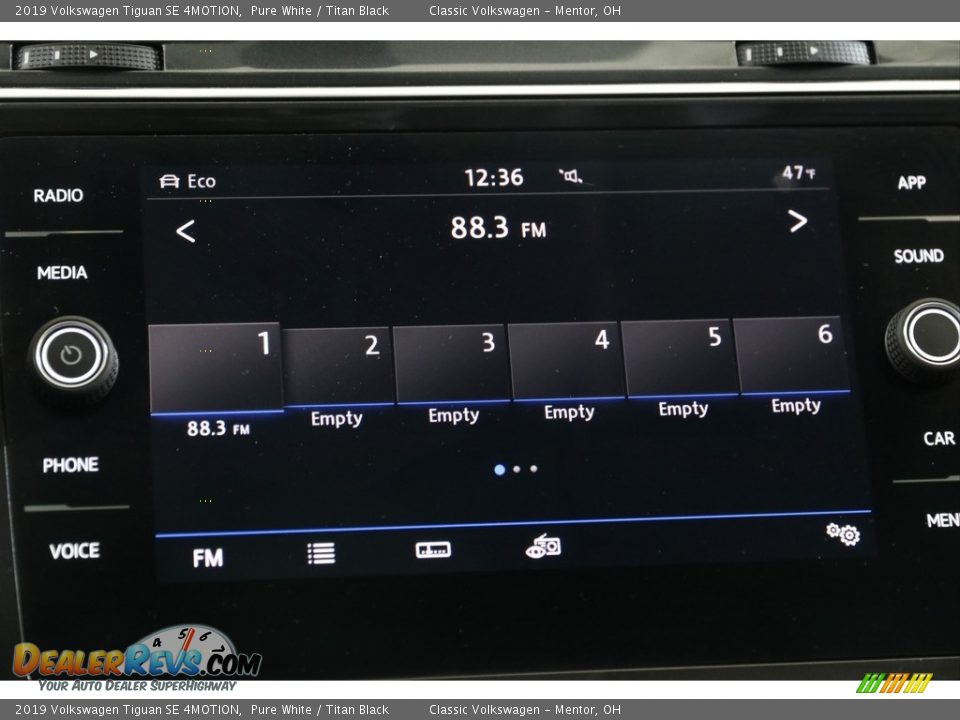 2019 Volkswagen Tiguan SE 4MOTION Pure White / Titan Black Photo #10