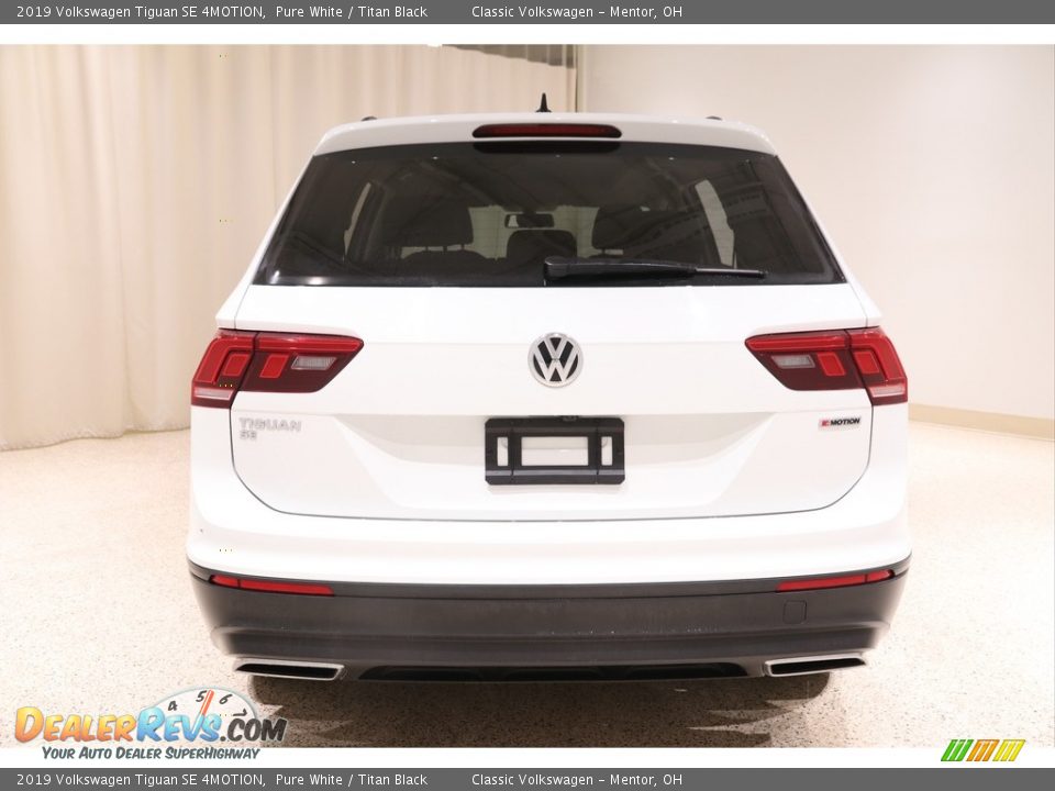 2019 Volkswagen Tiguan SE 4MOTION Pure White / Titan Black Photo #16
