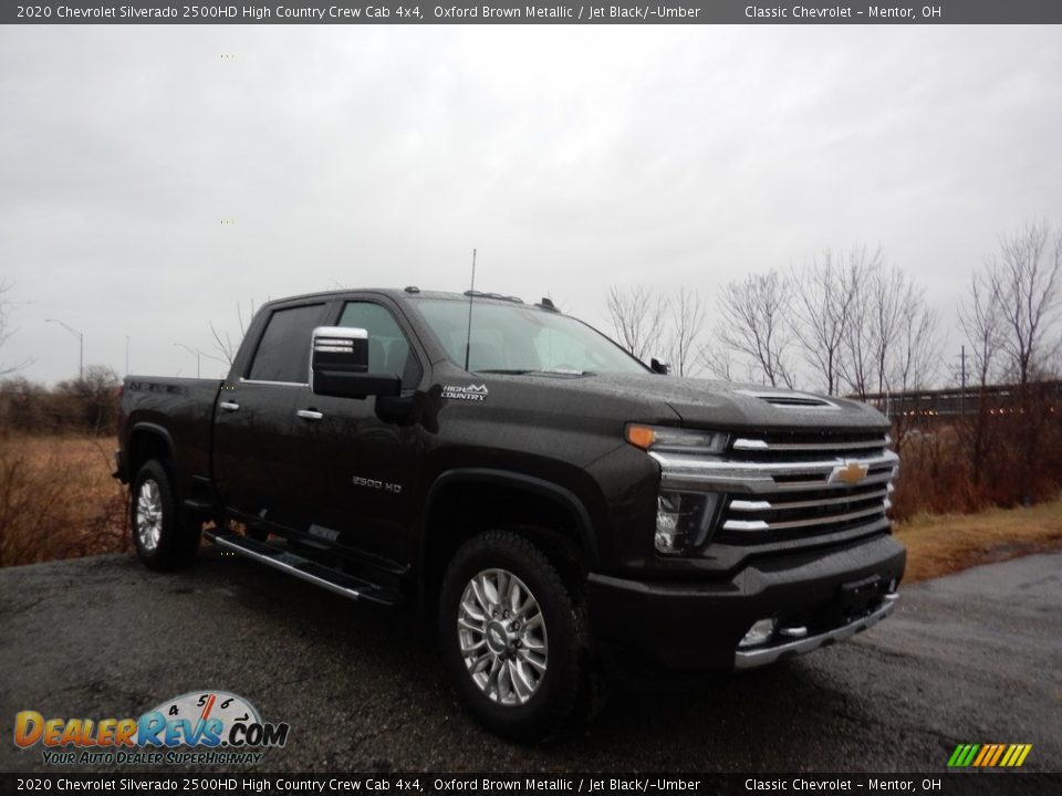 2020 Chevrolet Silverado 2500HD High Country Crew Cab 4x4 Oxford Brown Metallic / Jet Black/­Umber Photo #3
