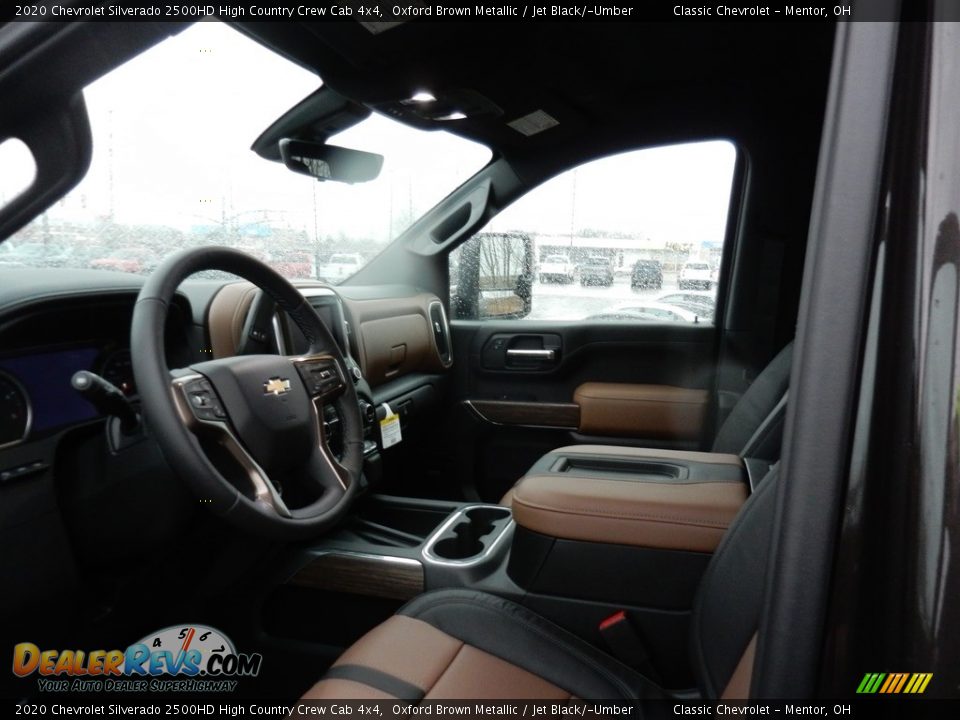 Front Seat of 2020 Chevrolet Silverado 2500HD High Country Crew Cab 4x4 Photo #6