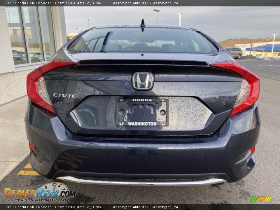 2020 Honda Civic EX Sedan Cosmic Blue Metallic / Gray Photo #6