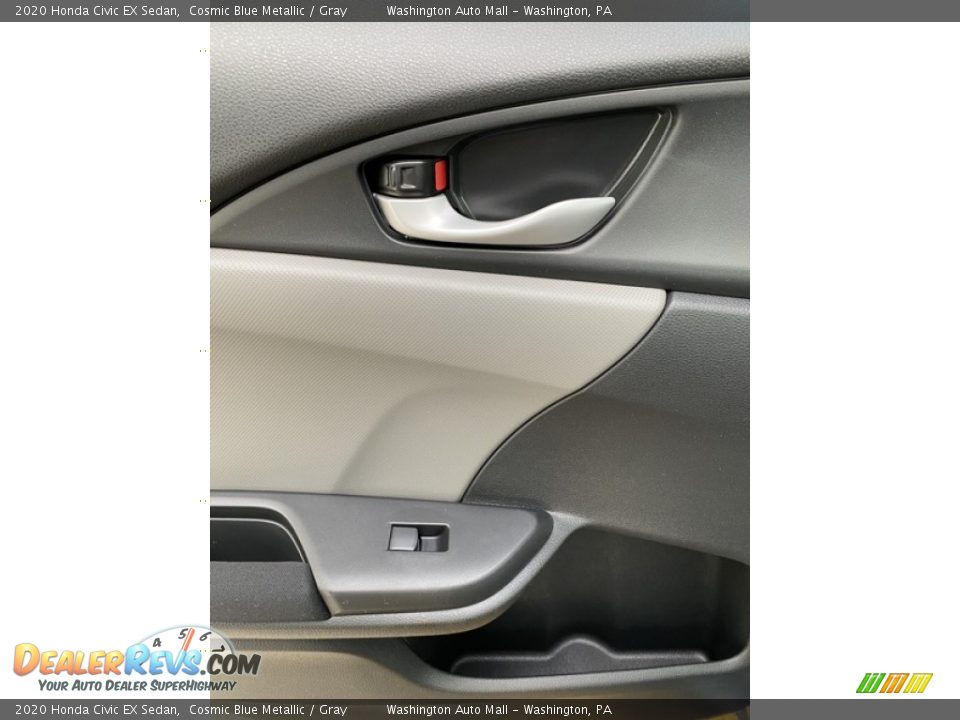 2020 Honda Civic EX Sedan Cosmic Blue Metallic / Gray Photo #16