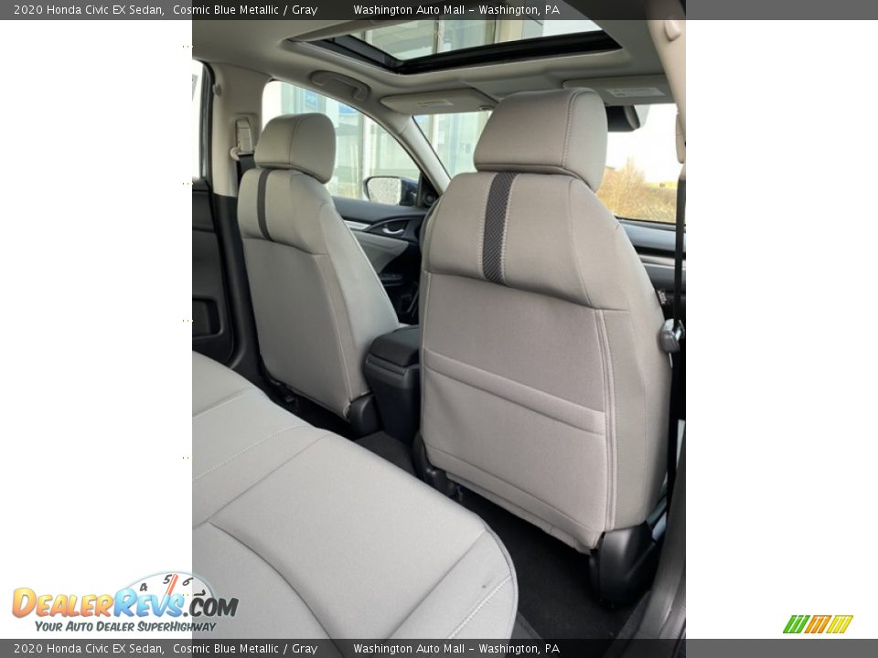 2020 Honda Civic EX Sedan Cosmic Blue Metallic / Gray Photo #21