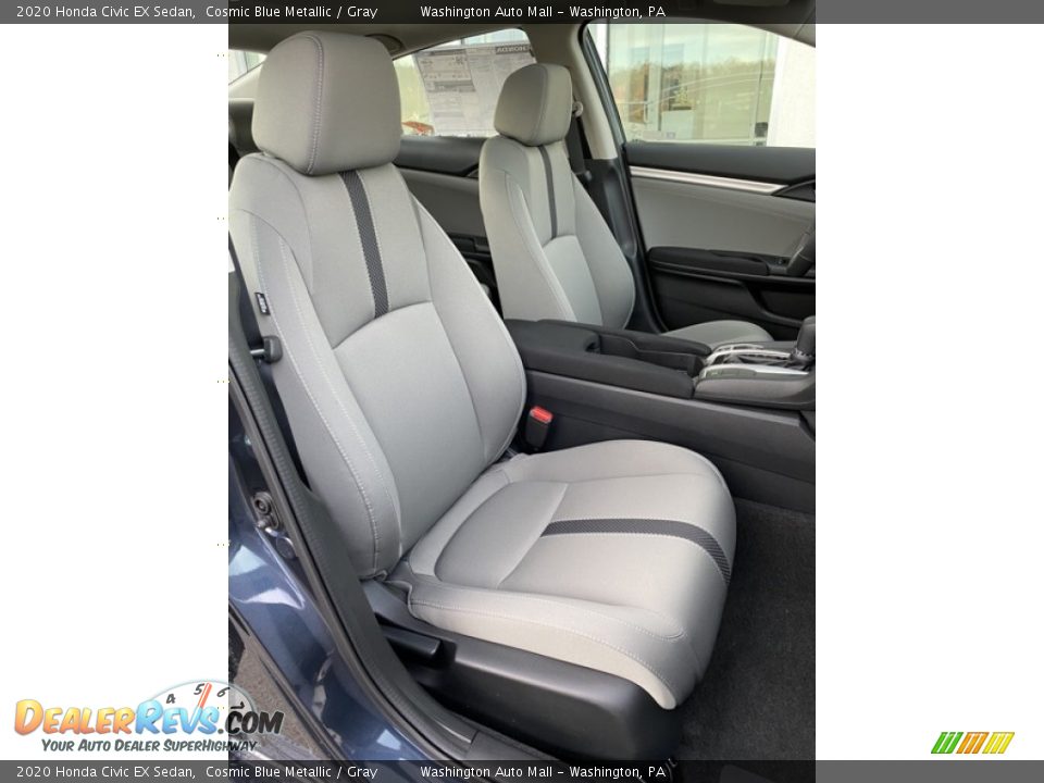 2020 Honda Civic EX Sedan Cosmic Blue Metallic / Gray Photo #22