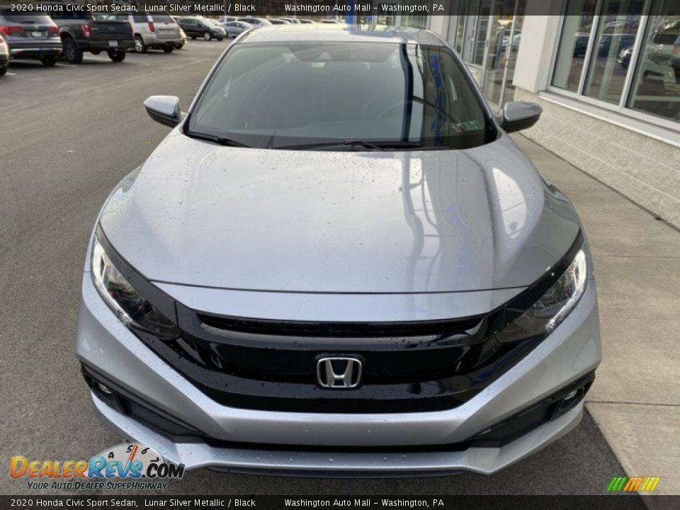 2020 Honda Civic Sport Sedan Lunar Silver Metallic / Black Photo #3