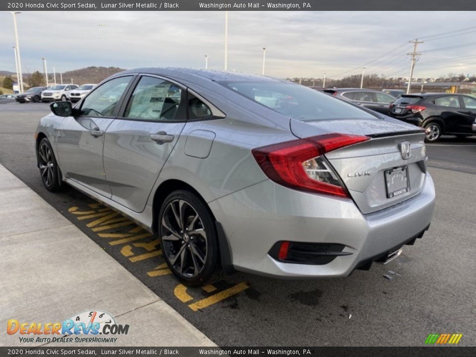2020 Honda Civic Sport Sedan Lunar Silver Metallic / Black Photo #5