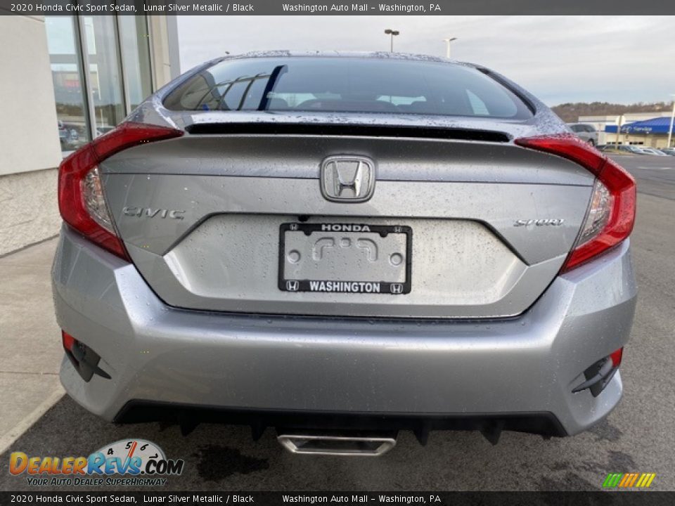 2020 Honda Civic Sport Sedan Lunar Silver Metallic / Black Photo #6