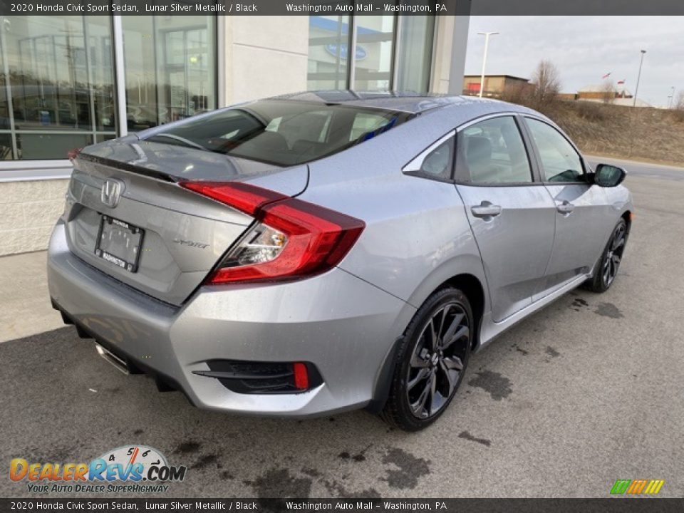 2020 Honda Civic Sport Sedan Lunar Silver Metallic / Black Photo #7