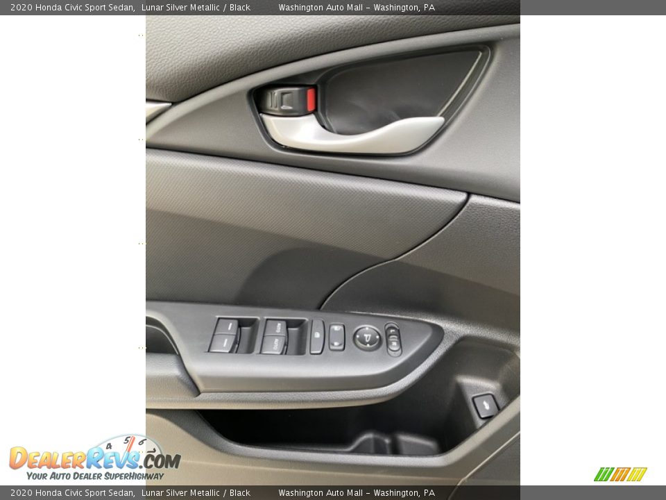 2020 Honda Civic Sport Sedan Lunar Silver Metallic / Black Photo #11
