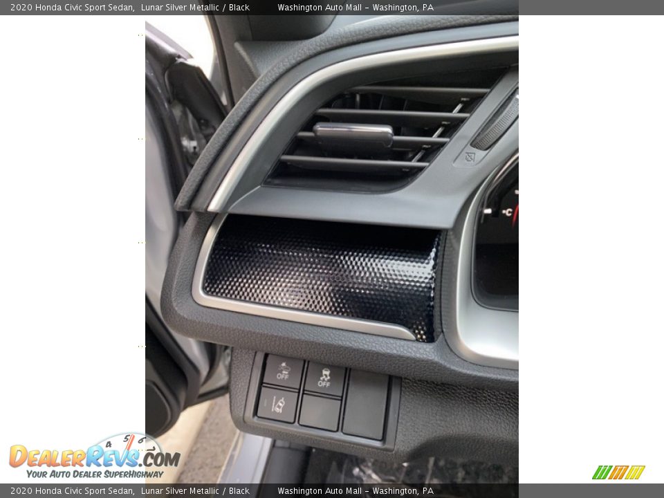 2020 Honda Civic Sport Sedan Lunar Silver Metallic / Black Photo #12
