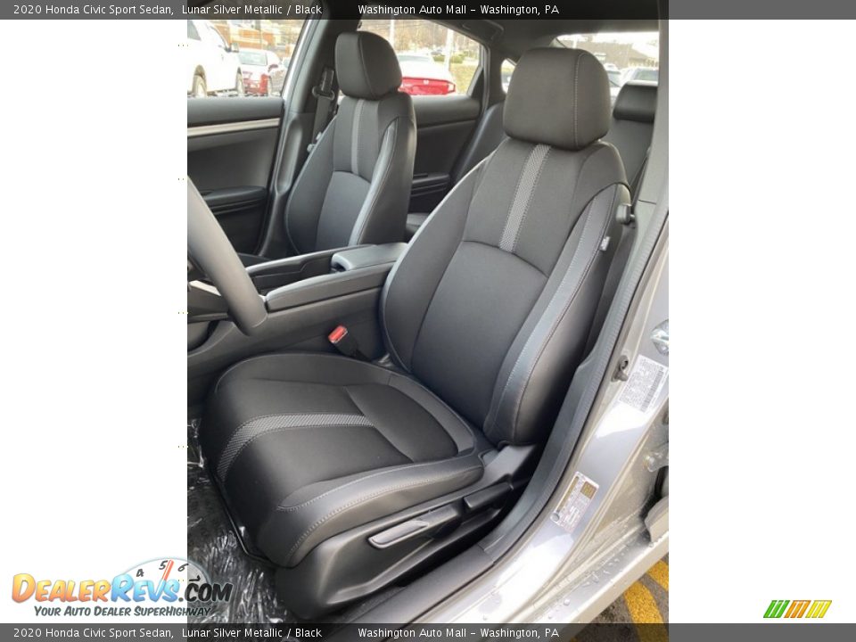 2020 Honda Civic Sport Sedan Lunar Silver Metallic / Black Photo #14