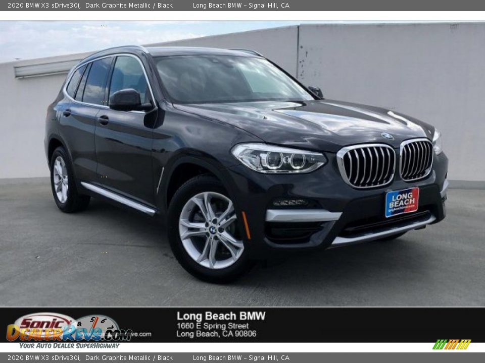 2020 BMW X3 sDrive30i Dark Graphite Metallic / Black Photo #1