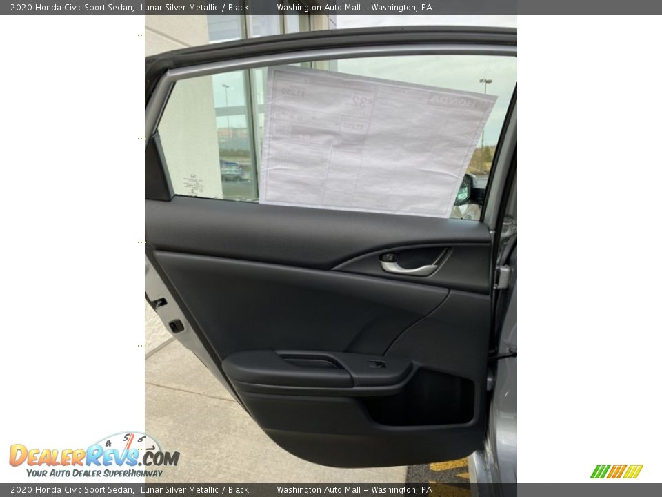 2020 Honda Civic Sport Sedan Lunar Silver Metallic / Black Photo #16