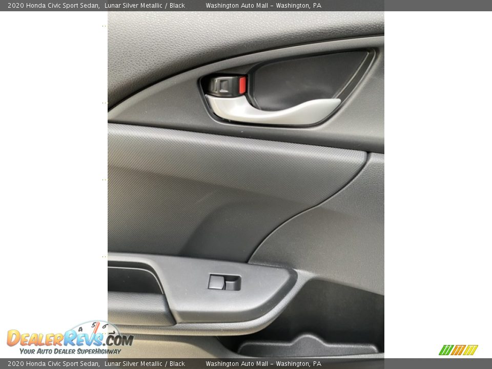2020 Honda Civic Sport Sedan Lunar Silver Metallic / Black Photo #17