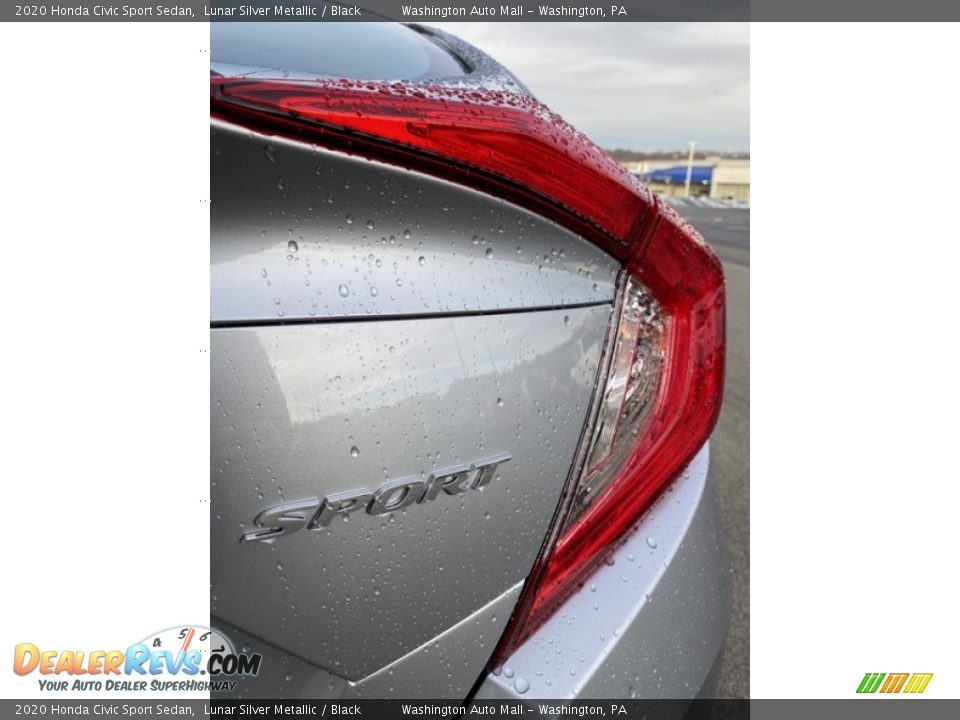 2020 Honda Civic Sport Sedan Lunar Silver Metallic / Black Photo #22