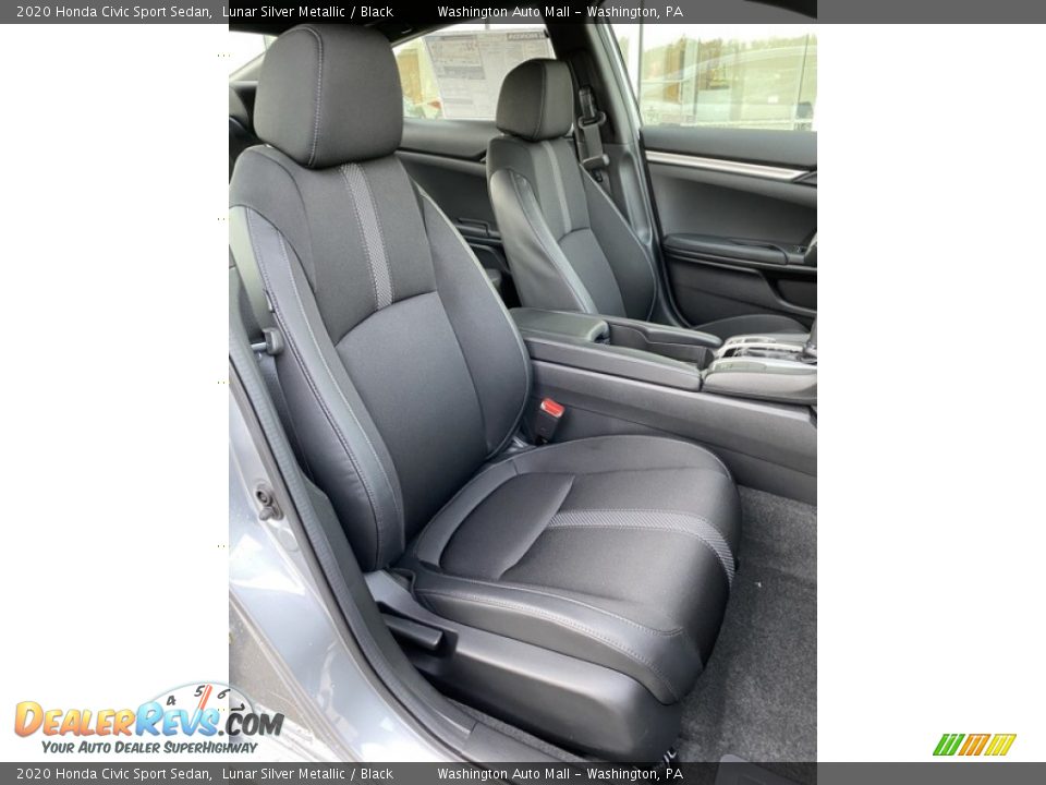 2020 Honda Civic Sport Sedan Lunar Silver Metallic / Black Photo #24