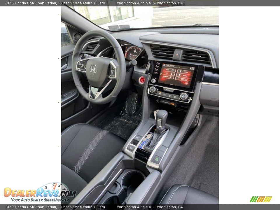 2020 Honda Civic Sport Sedan Lunar Silver Metallic / Black Photo #25