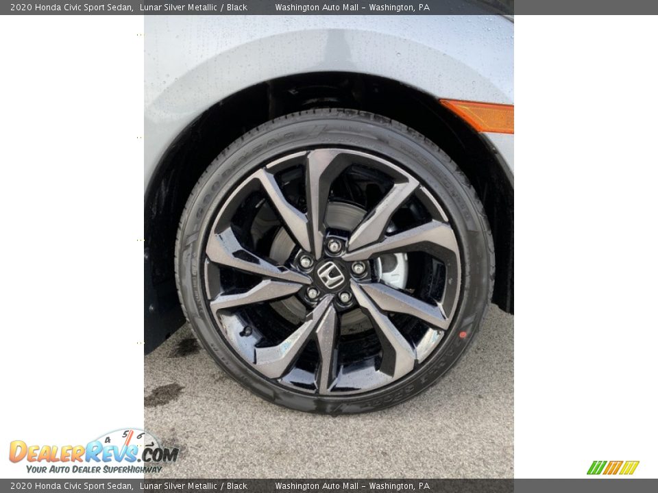 2020 Honda Civic Sport Sedan Lunar Silver Metallic / Black Photo #26