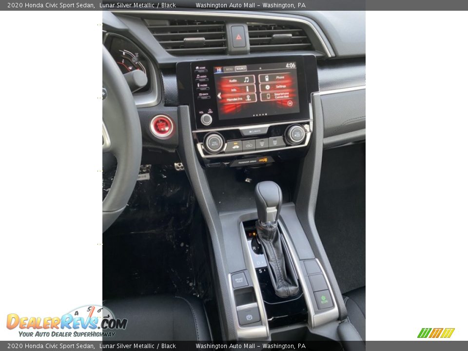 2020 Honda Civic Sport Sedan Lunar Silver Metallic / Black Photo #28